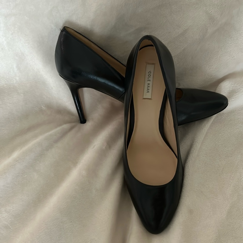 Cole Haan Black Leather Heels